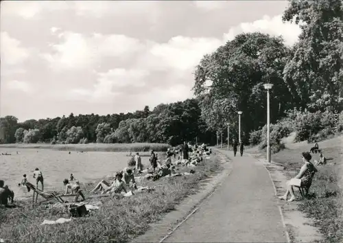 Ansichtskarte Plau (am See) Strandbad 1975