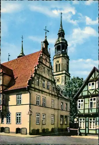 Ansichtskarte Celle Rathaus und Turm der Stadtkirche   4 1966