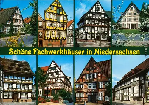 Ansichtskarte _Niedersachsen allgemein Fachwerkhäuser in Niedersachsen 1975