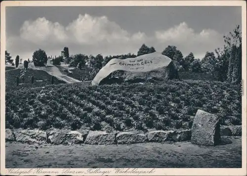 Ansichtskarte Bad Fallingbostel H. Lönsgrab im Tietlinger Wacholderpark 1950