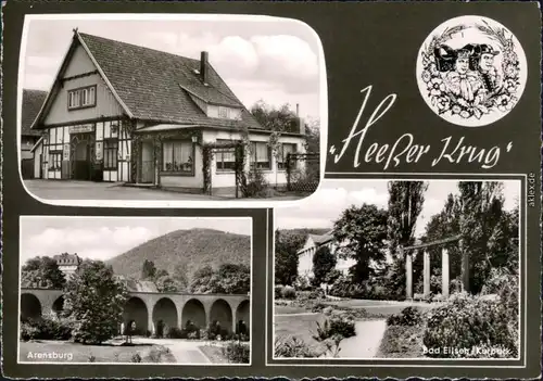 Ansichtskarte Heeßen Pension und Gaststätte "Heesser Krug" 1963