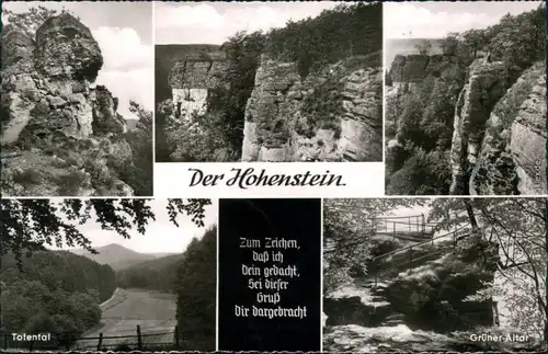 Ansichtskarte Bensen Benešov nad Ploučnicí Der Hohnstein 1967