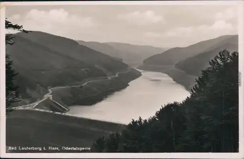 Ansichtskarte Bad Lauterberg im Harz Odertalsperre 1938