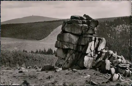 Ansichtskarte Ilsenburg (Harz) Kästeklippen, Brocken 1964