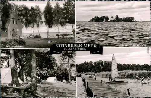 Wunstorf Dückerstuben, Inseln Wilhelmstein, Zeltplatz, Steg 1960