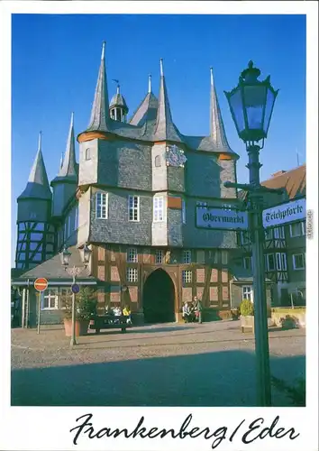 Ansichtskarte Frankenberg (Eder) Rathaus am Obermarkt 1995