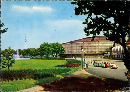 Ansichtskarte Dortmund Fernsehturm und Westfalenhalle 1965