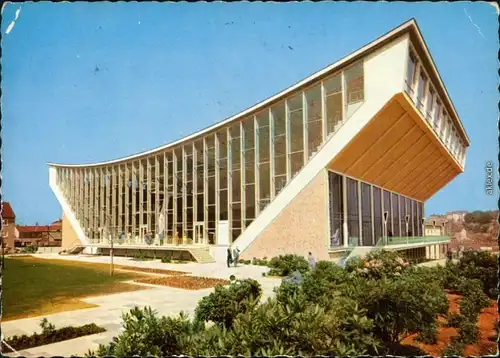 Ansichtskarte Wuppertal Neues Hallenschwimmbad/Schwimmoper 1958