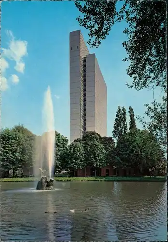 Ansichtskarte Düsseldorf Hofgarten, Hochhaus 1963