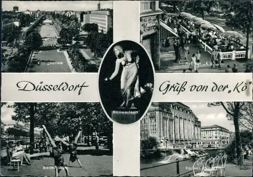 Ansichtskarte Düsseldorf Königsallee 1959