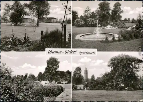 Ansichtskarte Wanne-Eickel-Herne Sportpark 1963
