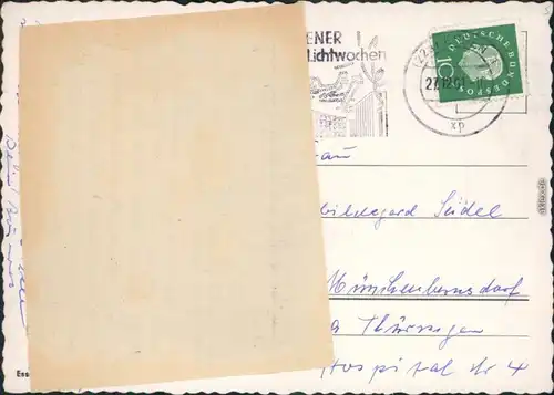 Ansichtskarte Essen (Ruhr) Ansichten Historische Bauten 1961