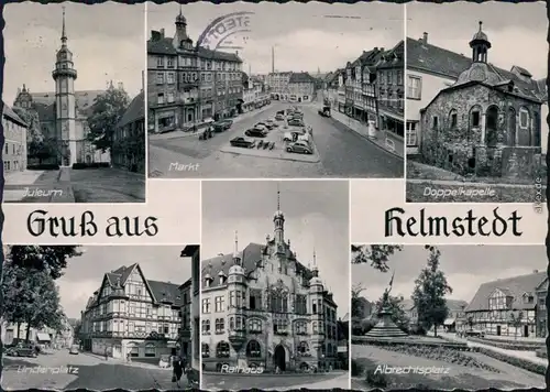 Helmstedt Juleum, Markt, Doppelkapelle, Lindenplatz  Albrechtsplatz 1964