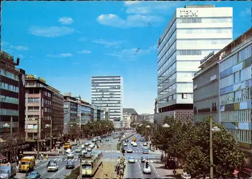 Ansichtskarte Düsseldorf Berliner Allee 1972