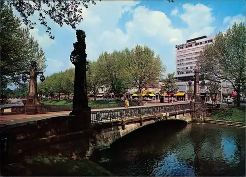 Ansichtskarte Düsseldorf Königsallee mit Kö-Center 1975