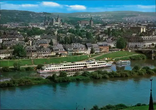 Ansichtskarte Trier Hafen, ehem. Fischerdorf Zurlauben 1985