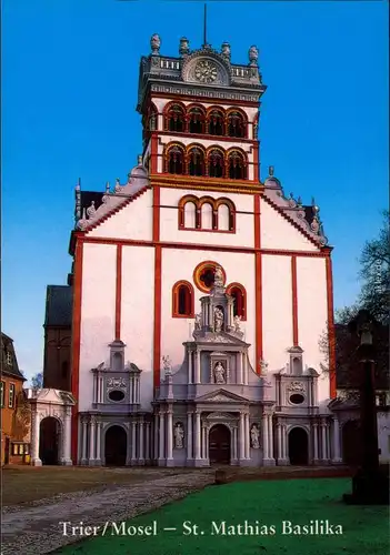 Ansichtskarte Trier St. Matthiaskirche 1989