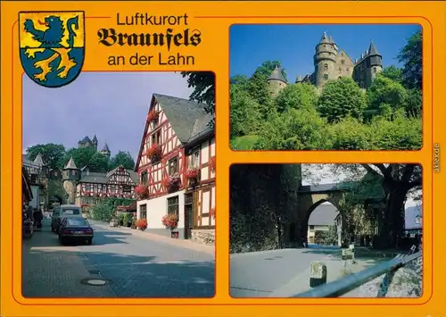 Braunfels (Lahn) Markt, Schloß, Hochzeits-Linde, Hintertäler Tor 1985