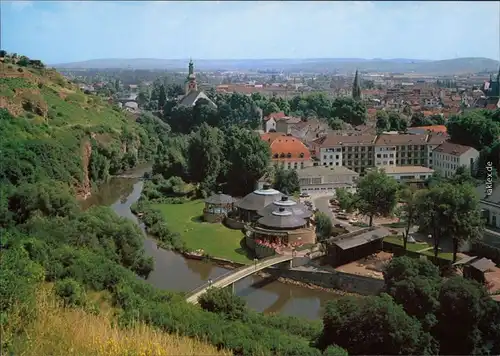 Ansichtskarte Bad Kreuznach Crucenia-Kurthermen, Stadtblick 1985