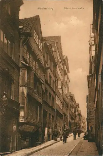 Ansichtskarte Altstadt-Hamburg Altstädterstraße 1918 