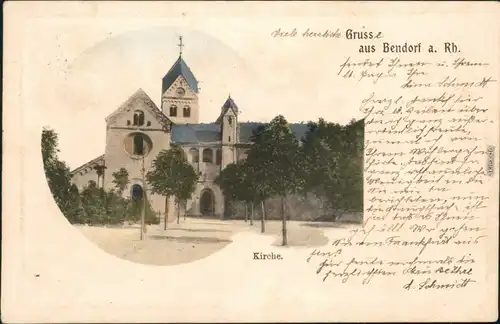 Ansichtskarte Bonndorf (Schwarzwald) Partie an der Kirche 1904 