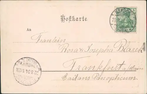 Ansichtskarte Bonndorf (Schwarzwald) Partie an der Kirche 1904 