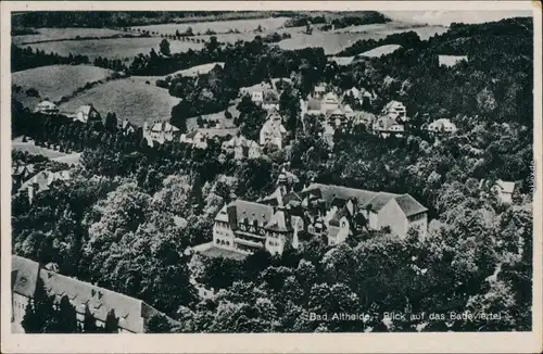 Ansichtskarte Bad Altheide Polanica-Zdrój Blick auf das Badeviertel 1941 