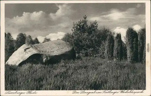 Tietlingen (Honerdingen)-Walsrode Lüneburger Heide  Lönsdenkmal 1929