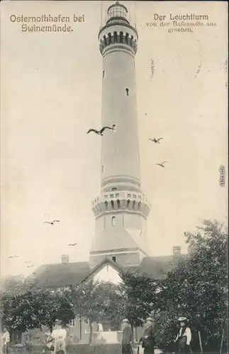 Osternothafen (Ostswine)-Swinemünde Warszów Świnoujście Leuchtturm, Frauen 1906