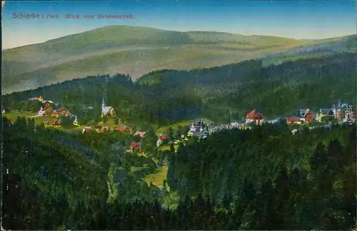 Ansichtskarte Schierke Blick vom Helenenruh 1905