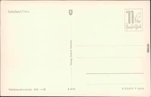 Ansichtskarte Rübeland Panorama-Ansicht 3 1958