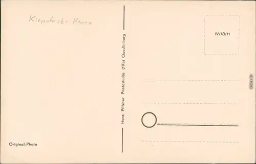 Ansichtskarte Quedlinburg Klopstockhaus 1955