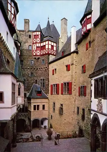 Ansichtskarte Wierschem Burg Eltz - Burghof 1985