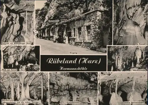 Ansichtskarte Rübeland Hermannshöhle 1964
