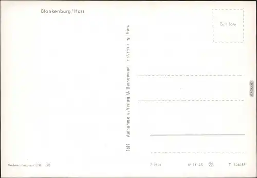 Ansichtskarte Bad Blankenburg Panorama-Ansicht 1959