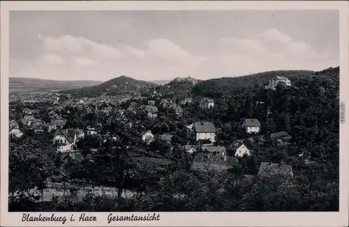 Ansichtskarte Bad Blankenburg Panorama-Ansicht 1939