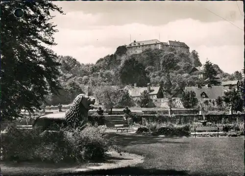 Ansichtskarte Blankenburg (Harz) Terrassengarten hinter dem Heimatmuseum 1962