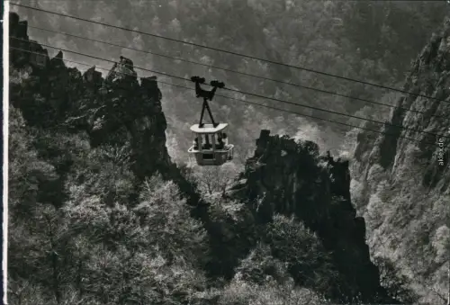 Ansichtskarte Thale (Harz) Personenschwebebahn zum Hexentanzplatz 1982