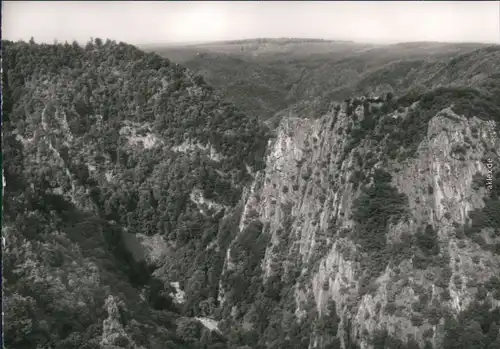 Ansichtskarte Thale (Harz) Roßtrappfelsen 1982