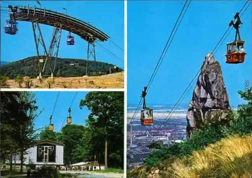 Ansichtskarte Thale (Harz) Personenschwebebahn zum Hexentanzplatz g1975