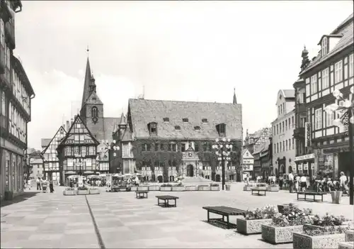 Ansichtskarte Quedlinburg Markt 1980