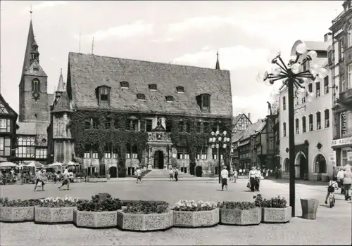 Ansichtskarte Quedlinburg Rathaus 1979