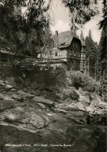 Ansichtskarte Wernigerode HO-Hotel "Steinerne Renne" 1959