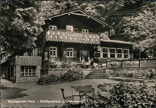 Ansichtskarte Wernigerode Waldgasthaus Christianental 1960