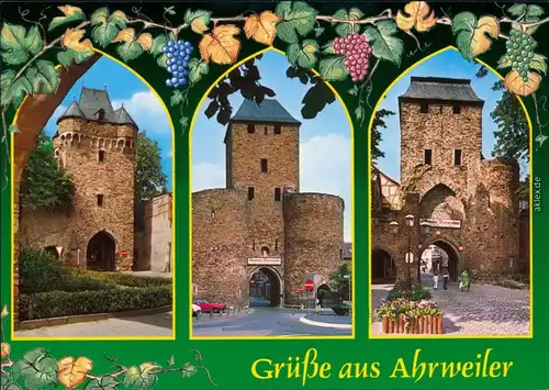Ansichtskarte Ahrweiler-Bad Neuenahr-Ahrweiler Obertor, Ahrtor 1985