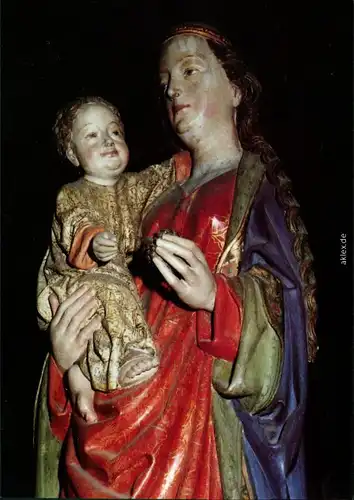 Ansichtskarte Soest Patrokli-Dom - Madonna mit Kind im Marienchor 1985