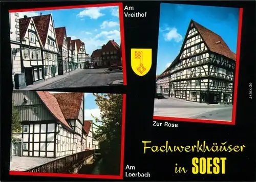 Ansichtskarte Soest Fachwerkhäuser 1970