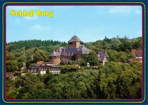 Ansichtskarte Burg an der Wupper-Solingen Schloss 1985