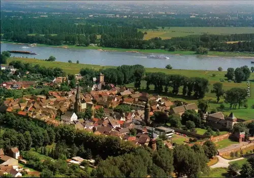 Ansichtskarte Zons-Dormagen Luftbild 1985