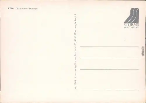 Ansichtskarte Köln Coellen | Cöln Ostermann-Brunnen 1985